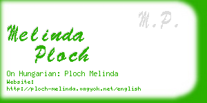 melinda ploch business card